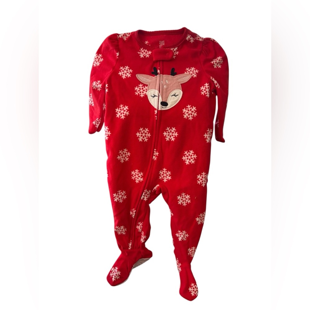 Carter's Festive Red Snowflake Footie